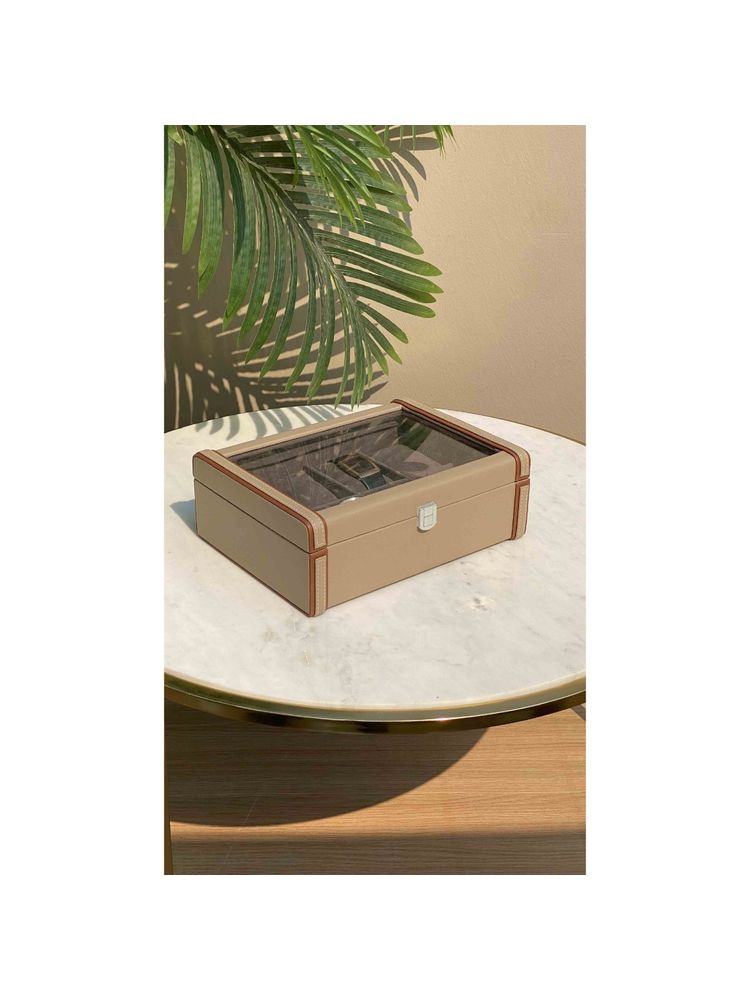 Mason Home Naples Taupe Watch Box - 8 Slots-image-20