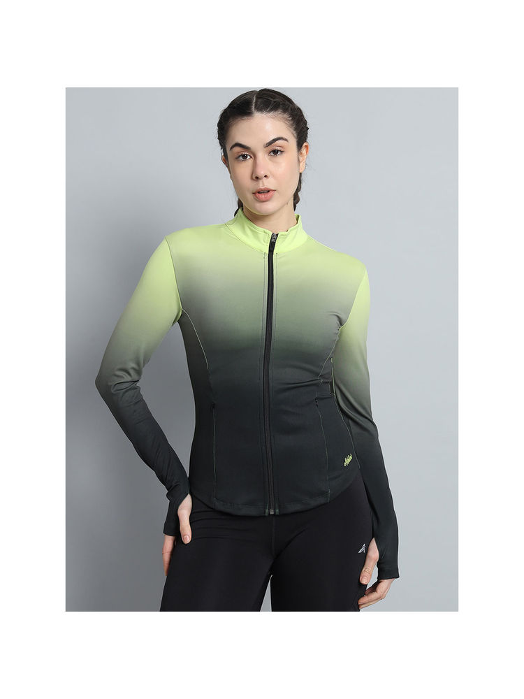 Athlisis Green Gradient Women Ombre Dry-Fit Outdoor Jacket-picture-26