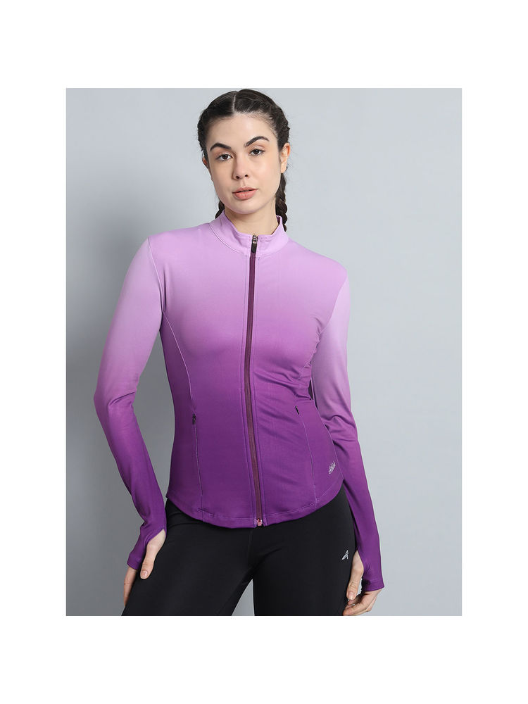 Athlisis Purple Gradient Women Ombre Dry-Fit Outdoor Jacket-picture-14