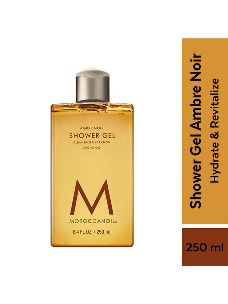 Moroccanoil Shower Gel Ambre Noir Argan Oil-Infused for Gently Cleanses, Hydrates & Softens Skin-image-5