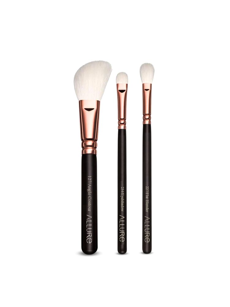 Allure Essential Trio Brush Set With Travel Pouch-image-42