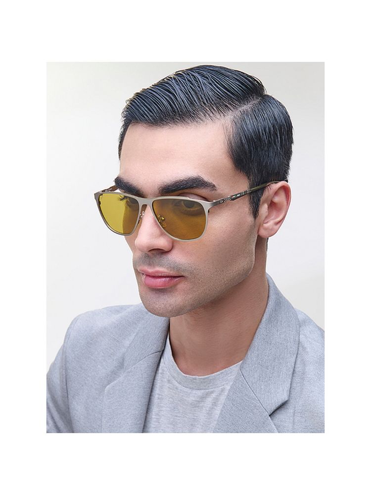 Lenskart STUDIO Yellow Gold Full Rim Rectangle Square STUDIO METAL SUN LKS000456 Sunglasses-image-3