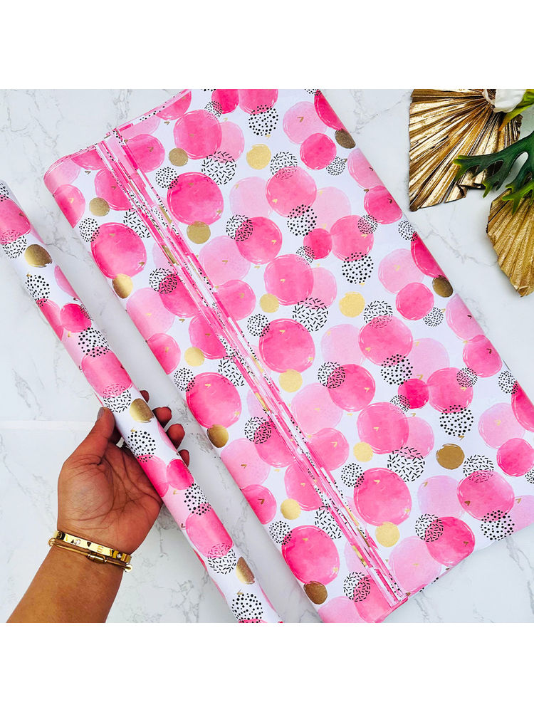 The Big Trove Pink Bubbles Gift Wrapping Paper (Pack of 5)-image-23