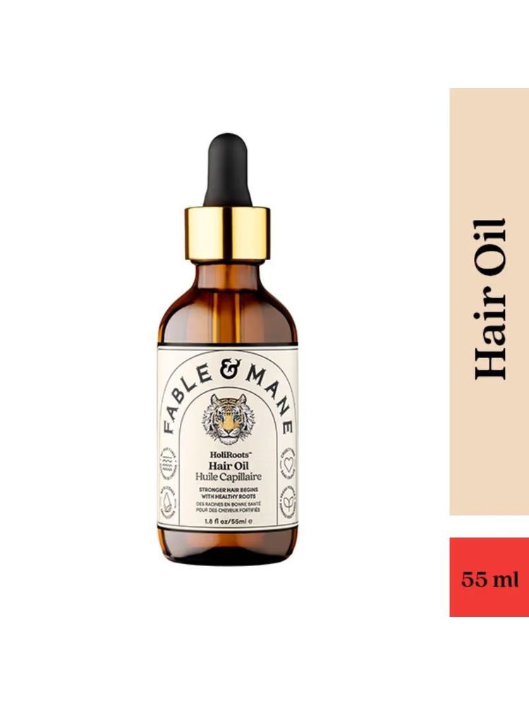 Fable & Mane Holiroots Treatment Oil With Ashwagandha & Amla For Growth, Hydration & Healthier Hair