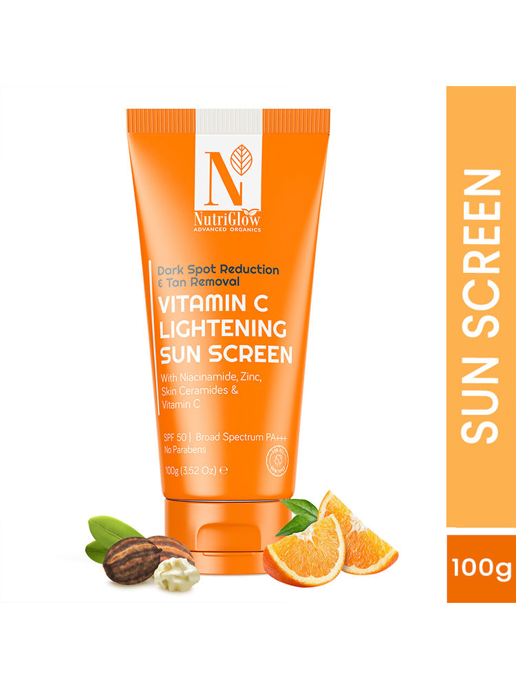 NutriGlow Advanced Organics Vitamin C Lightening Sun Screen SPF 50 PA+++-image-13
