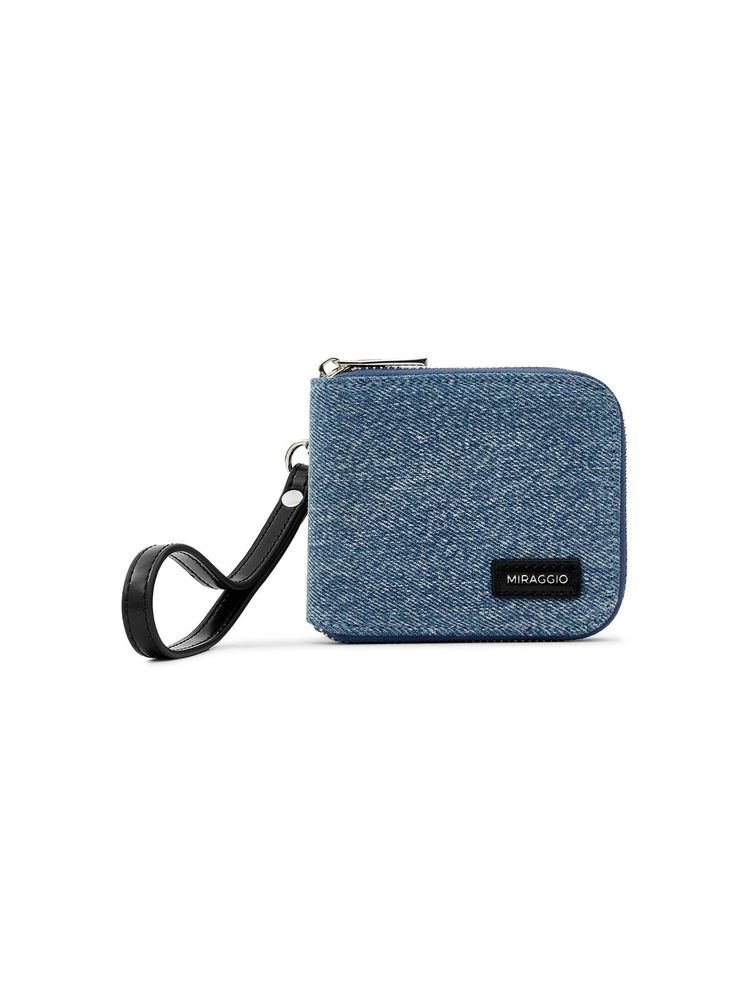 MIRAGGIO Fabia Denim Zip - Around Wallet For Women -Blue (S)-picture-43