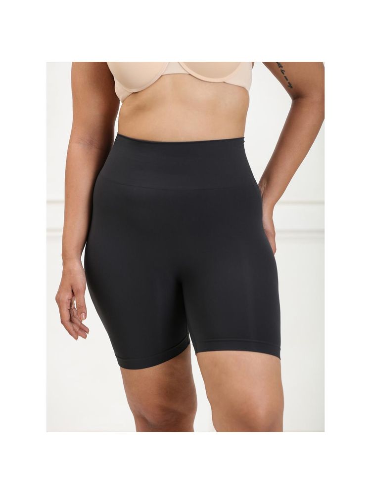 Underneat Black Women High Waist All Day Seamless Shorts-picture-25