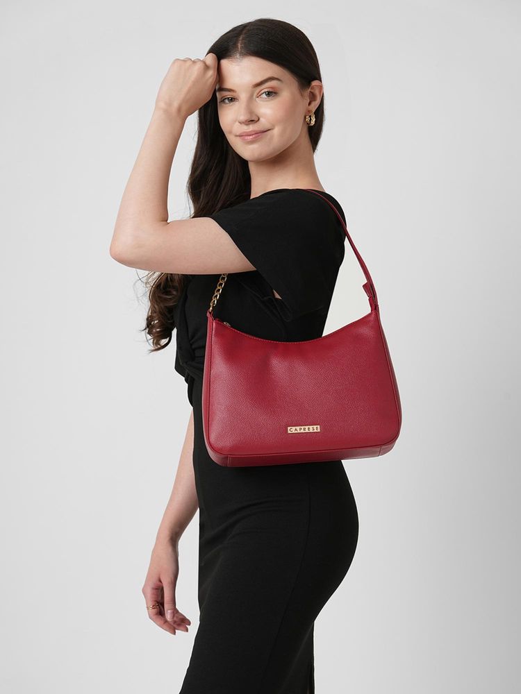 Caprese Women Carol Cherry Burgundy Medium Handbag-picture-18
