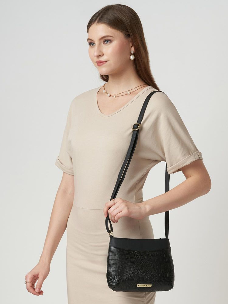 Caprese Women Pupa Black Medium Sling Bag-picture-16