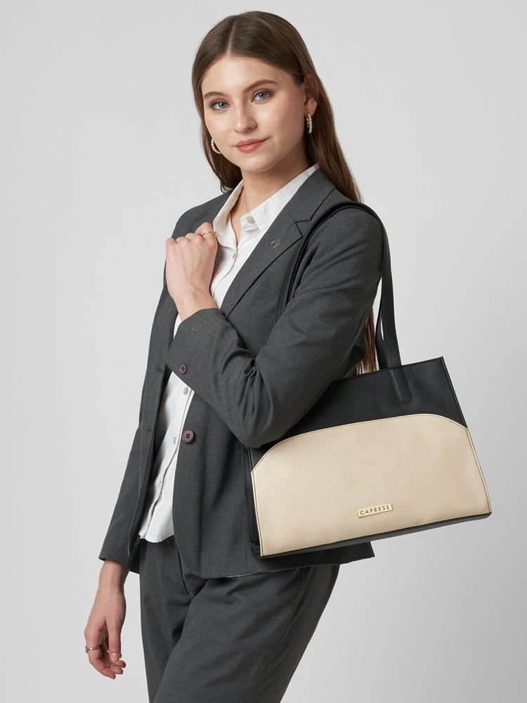 Caprese Women Tarry Black Medium Tote Bag-picture-11