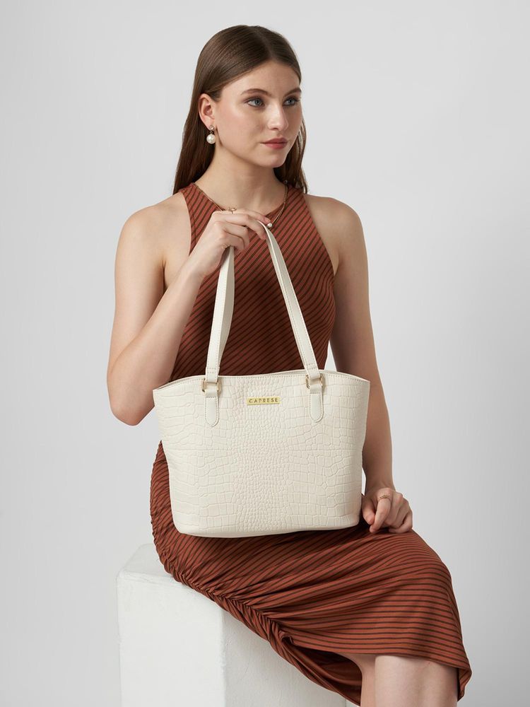 Caprese Women York Beige Medium Tote Bag-picture-42