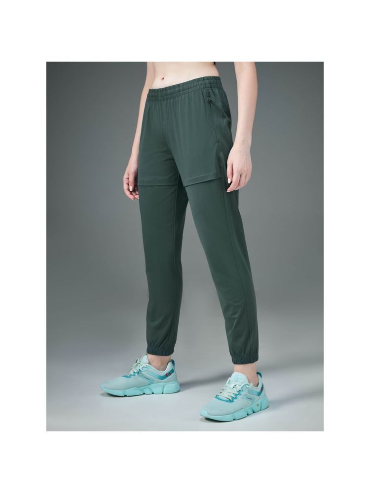 Technosport Green Solid Relaxed Fit Joggers-image-6