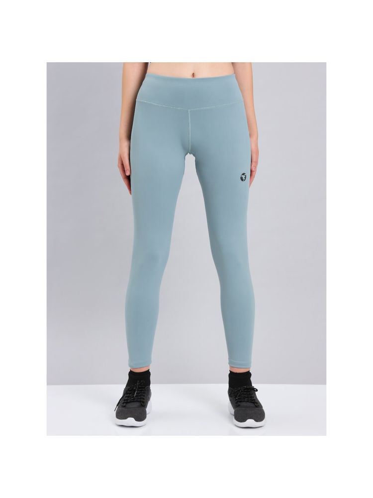 Technosport Green Solid Skinny Fit Tights-picture-10