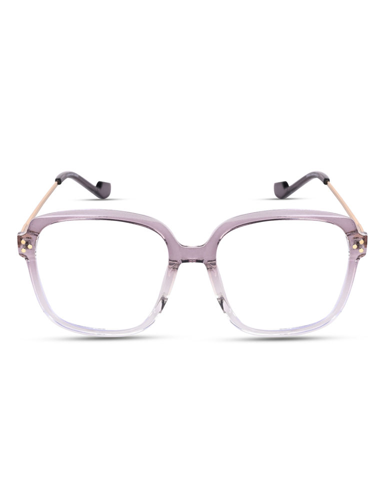 Voyage Purple & Clear Oversize Frame for Men & Women TR83027MG3851-image-8