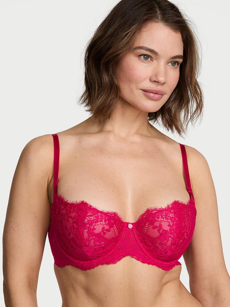 victoria's secret intimates Victoria's Secret Dream Angels Wicked Unlined Lace Balconette Bra-picture-16