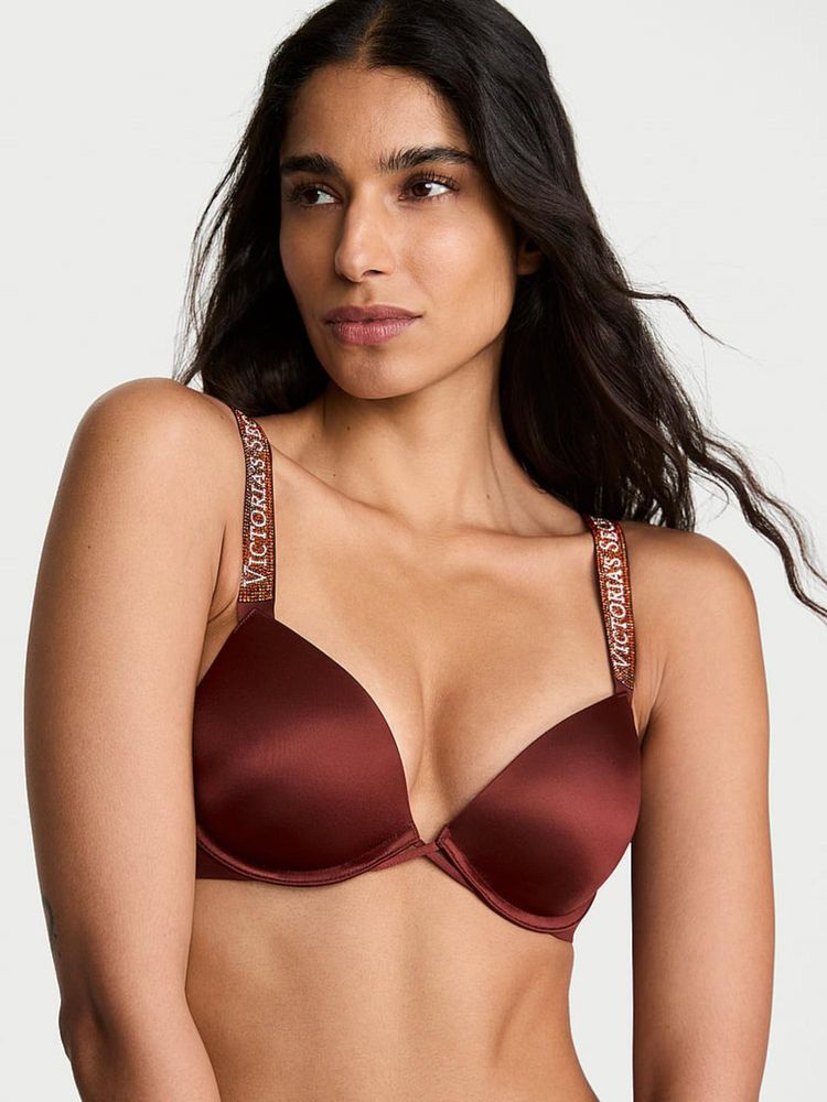 victoria's secret intimates Victoria's Secret Very Sexy Logo Shine Strap Push-Up Bra-picture-25