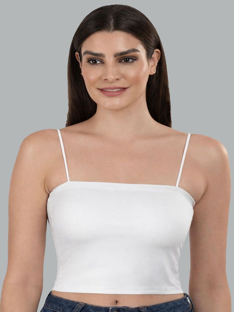 Mod & Shy Women White Lightly Padded Long Line Bralette Bra-picture-14