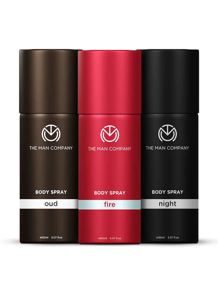 The Man Company Oud, Fire & Night Body Spray Combo Pack - Pack Of 3-picture-24