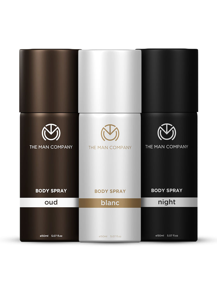 The Man Company Oud, Blanc & Night Body Spray Combo Pack - Pack Of 3-picture-16