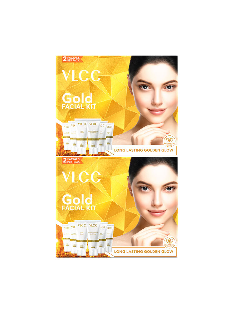 VLCC Gold Single Facial Kit Pack of 2