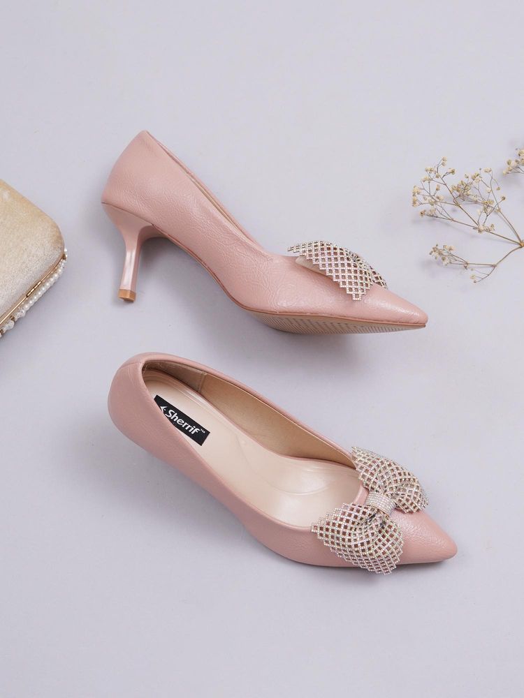 Sherrif Shoes Women Pink Trendy Pumps-image-2
