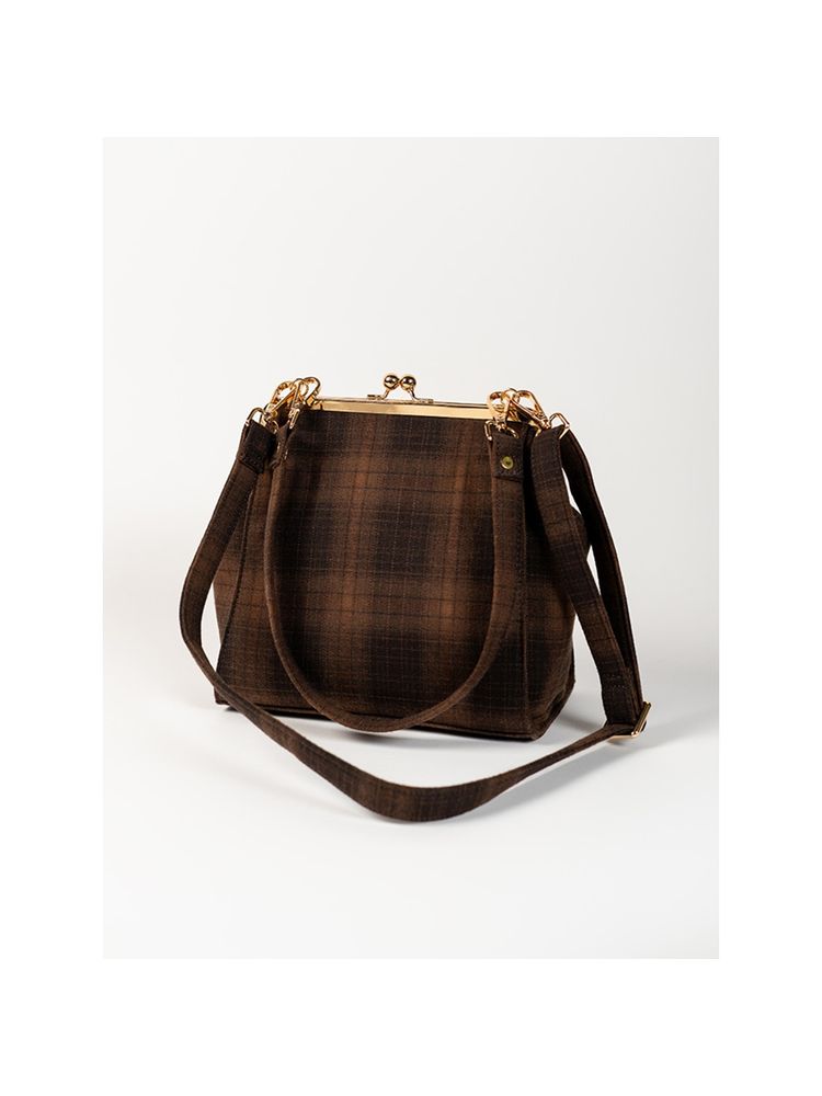Theater Lady Whistledown Check Spacious Sling Bag-picture-39