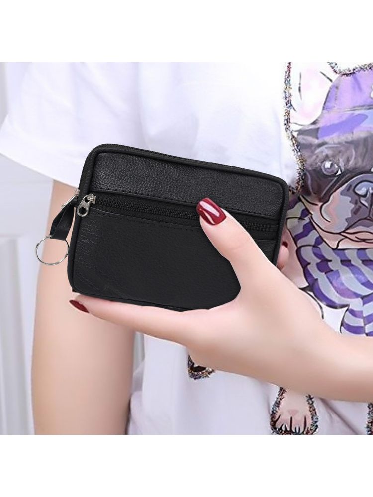 Cimoni Casual Genuine Leather Multi Use Black Leather Pouch-picture-13