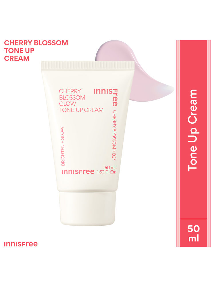 Innisfree Jeju Cherry Blossom Tone Up Cream With Niacinamide For Dewy And Glowy Finish-image-5
