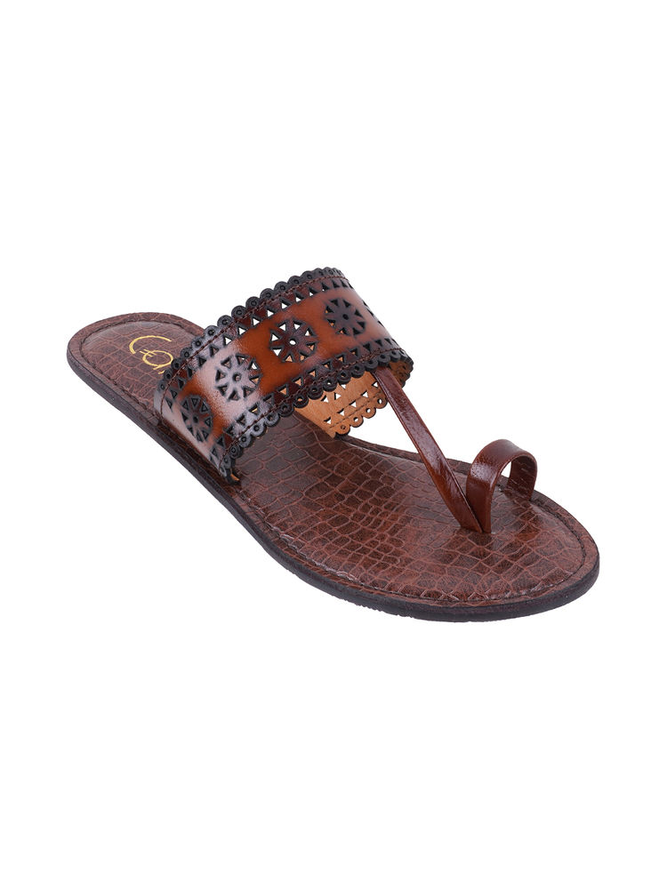 Catwalk Women Casual Kolhapuri Brown-picture-25