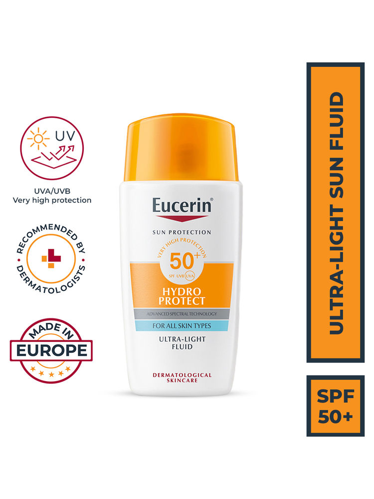 Eucerin Hydro Protect Ultra-Light Sunscreen Fluid SPF50+ With Hyaluronic Acid Has Invisible Finish-image-45