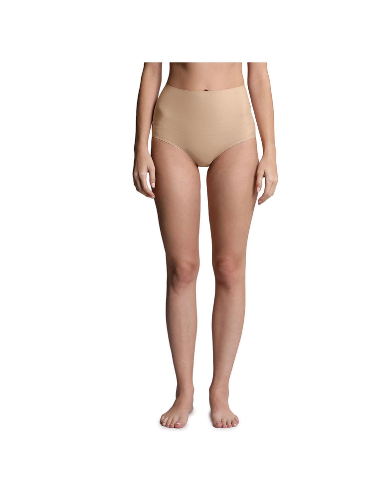 Amante Cream Full Coverage High Rise Vanish Shaper Full Brief Panty-picture-27