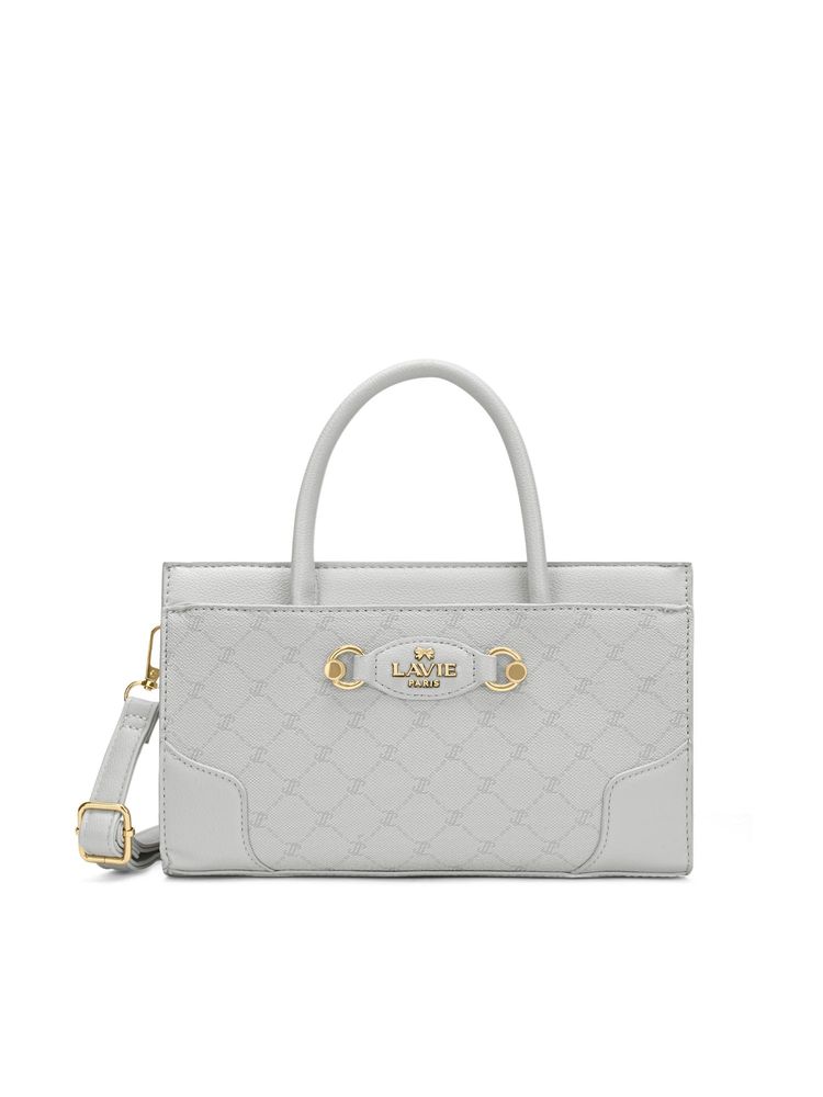 Lavie Paris Women's Raymond Satchel Bag with Detachable Strap -Off White (MEDIUM)-picture-18