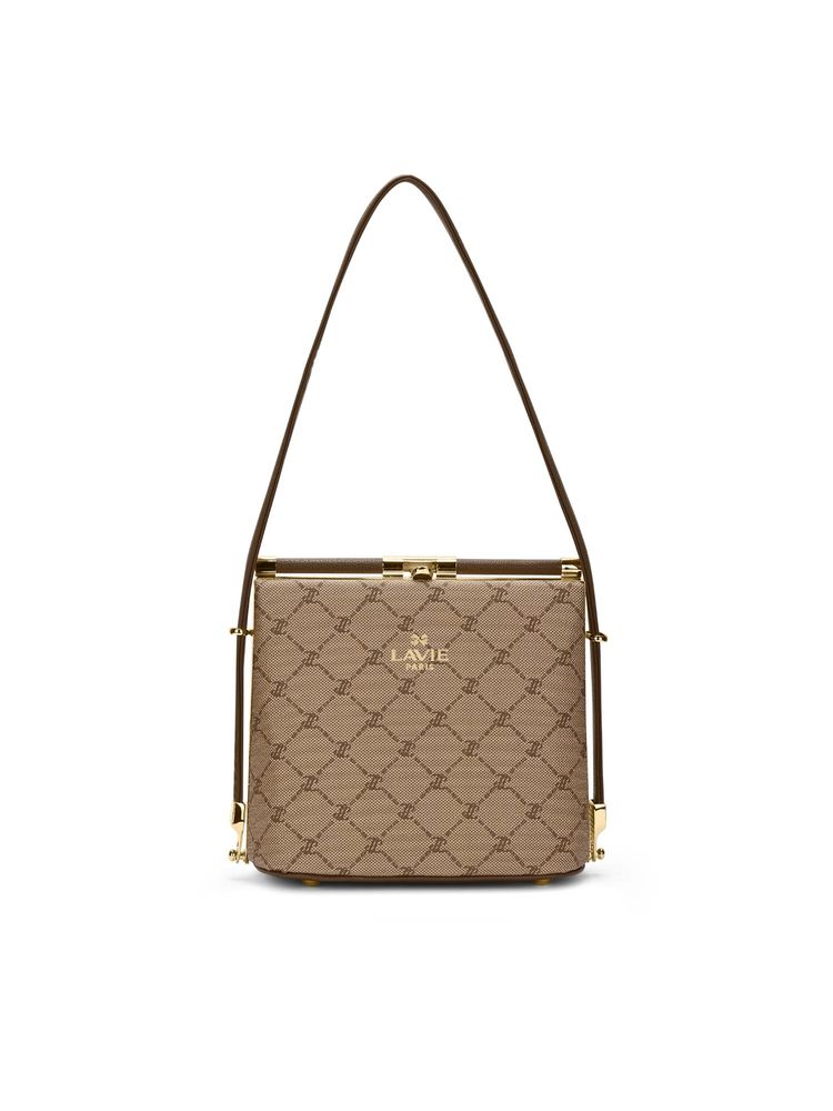 Lavie Paris Women's Blaire Frame Satchel Bag -Latte (SMALL)-picture-26