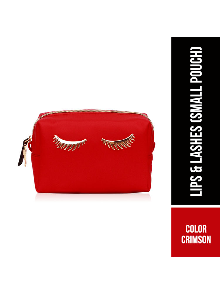 Colorbar Pouch Lips & Lashes (small Pouch) - Crimson