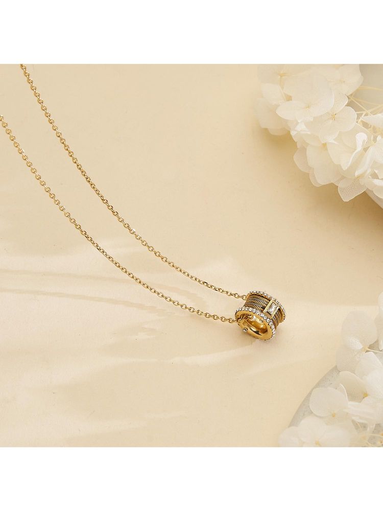 Guess Kalybe Yellow Gold Womens Necklace - UBN05389YGRH-image-10