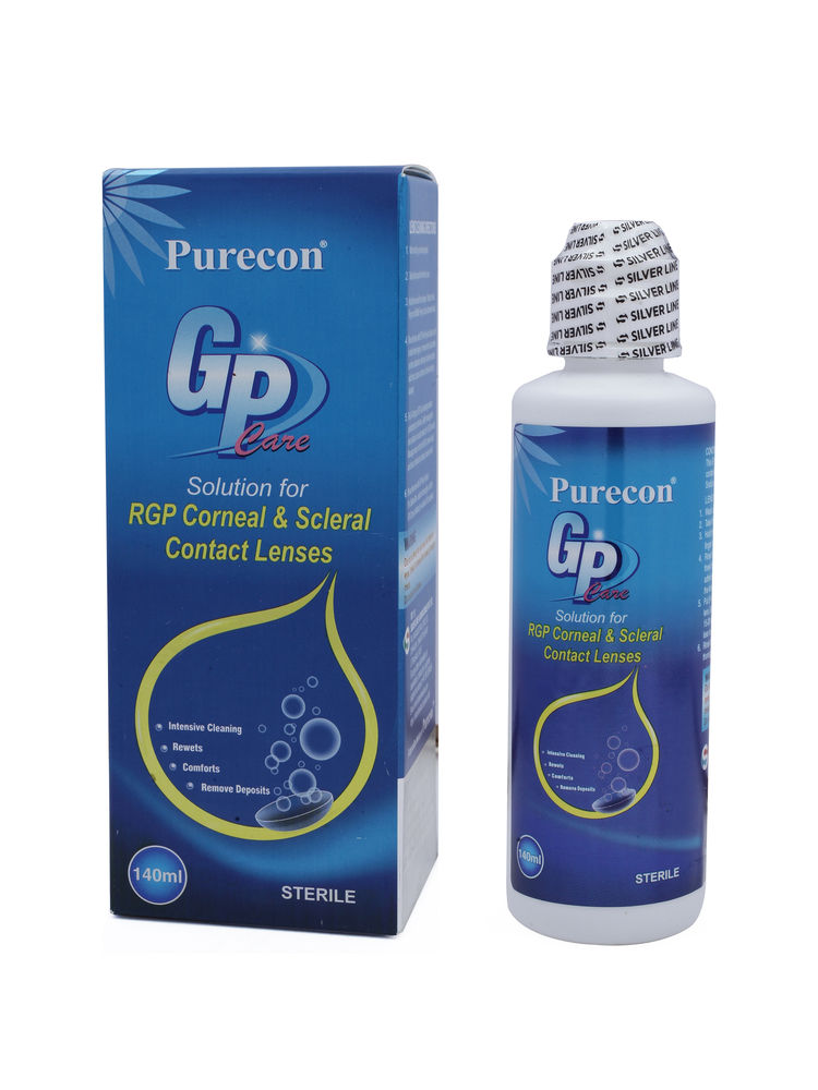Purecon Gas Permeable Lenses Care Solution For Hard & RGP Contact Lenses (140ml)