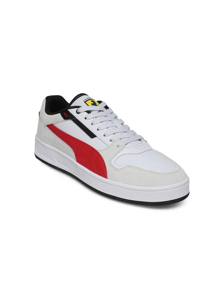 Puma Scuderia Ferrari Court Classic Street White Sneakers-picture-16