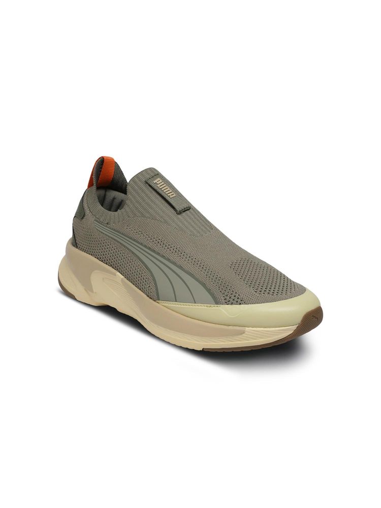 Puma Softride Premier Glide Knit Khaki Running Shoes-picture-27