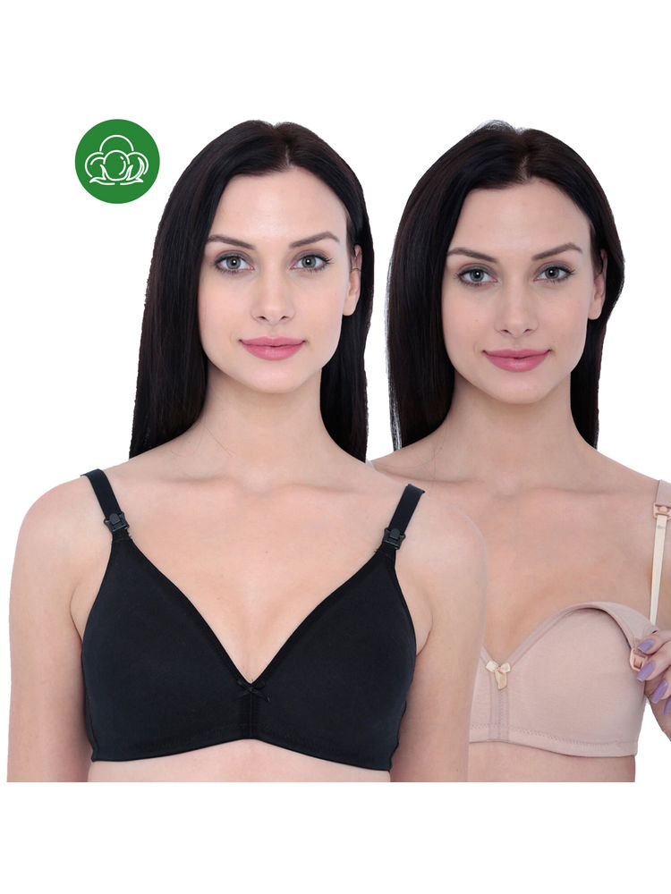 Inner Sense Organic Cotton Antimicrobial Nursing Bra - Multi-image-47