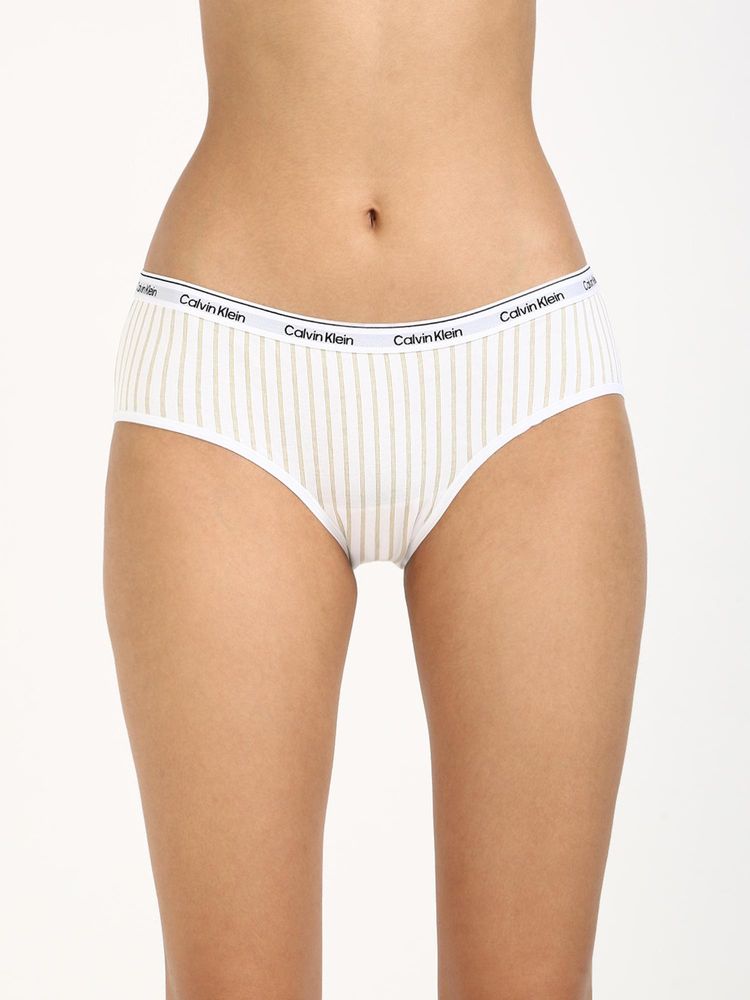 calvin klein fashion Calvin Klein Womens White Printed Hipster-picture-12