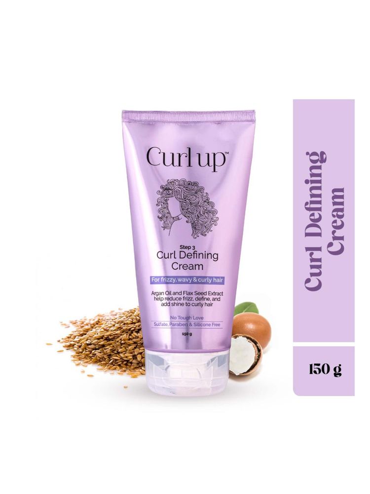 Curl Up Curl Defining Cream - All In One Leave In Conditioner - Hair Cream for Wavy & Curly Hair