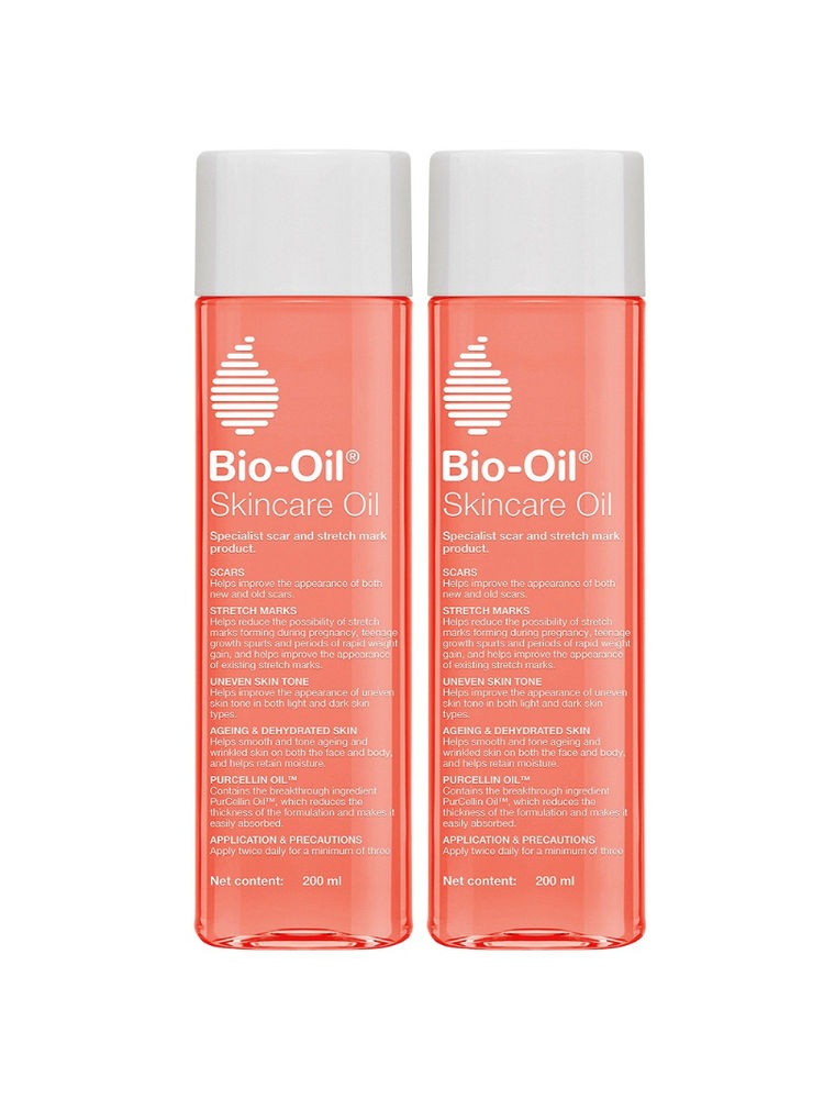 Bio Oil Skin Care Oil - Scars, Stretch Mark, Ageing, Uneven Skin Tone, 200ml (Pack of 2)