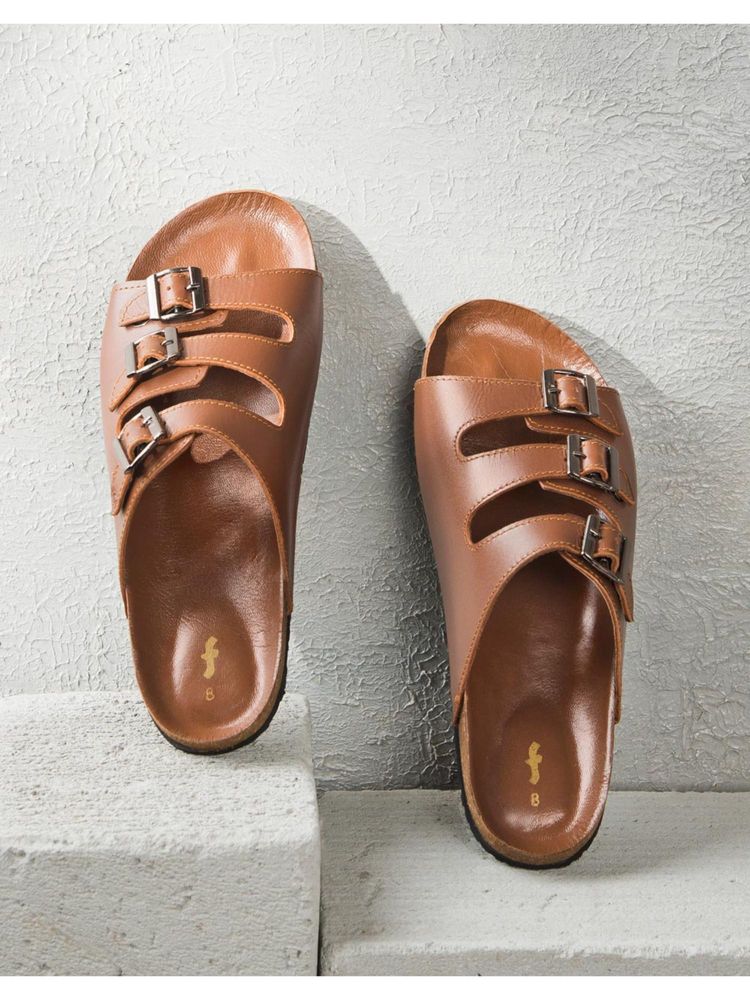 fabindia fashion Fabindia Women Brown Sandals-picture-0