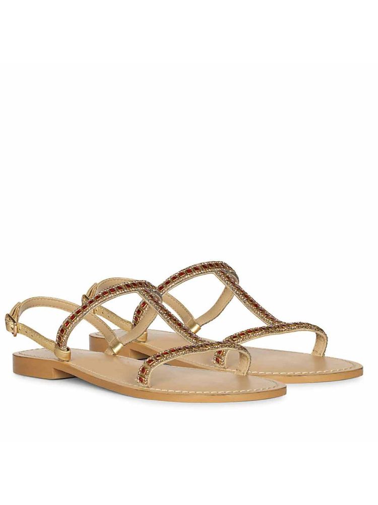 Saint G Women Gold Sandals-picture-28