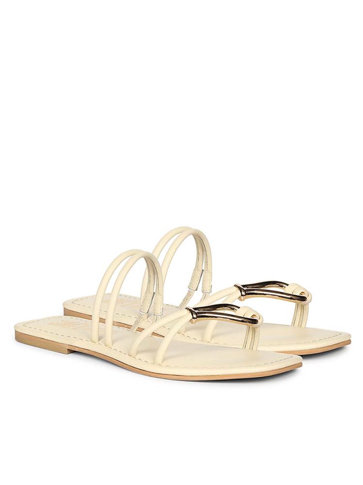Saint G Women Off White Flats-picture-28