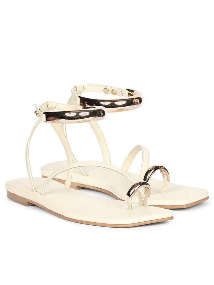 Saint G Women Beige Sandals-picture-25