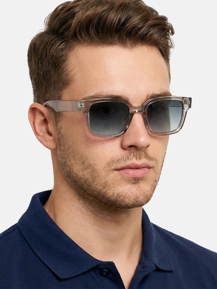 Carlton London Unisex Grey Toned Uv Protected Lens Square Sunglasses-image-10
