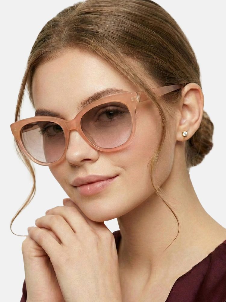 Carlton London Women Nude Toned Pink Uv Protected Lens Cat Eye Sunglasses-picture-16