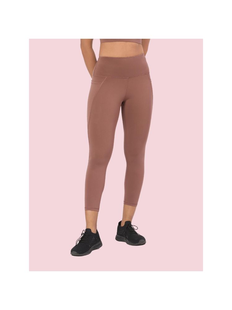 Enamor High rise 7/8th length Adjustable drawstring Workout leggings For Women - A605-image-41