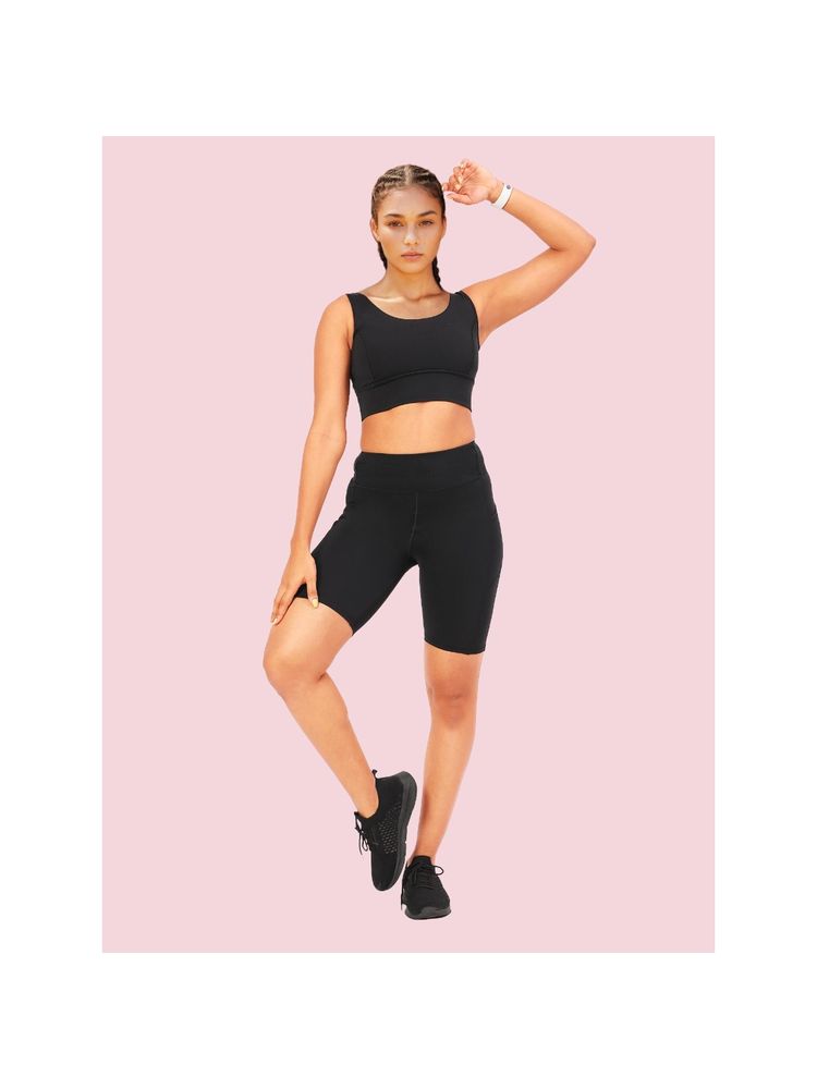 Enamor Knee length High Rise Elasticated Waist Skinny Tights with Pockets For Women - A703-picture-28